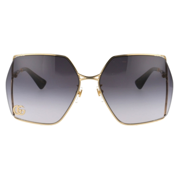 NEW GUCCI GG0817S 006 WOMEN GOLD GRAY SUNGLASSES GG0817S 006 main image 6